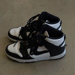 Black and White Nike Jordan Sneakers